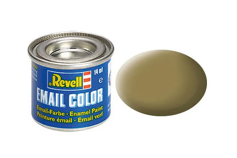 Revell 86 Matte Olive Brown Enamel Paint 14ml image 43164