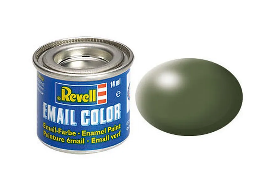 Revell 361 Silk Olive Green Enamel Paint 14ml image 43204