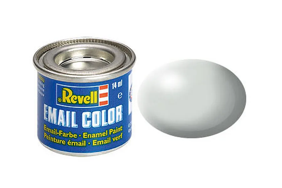 Revell 371 Silk Light Grey Enamel Paint 14ml image 43214