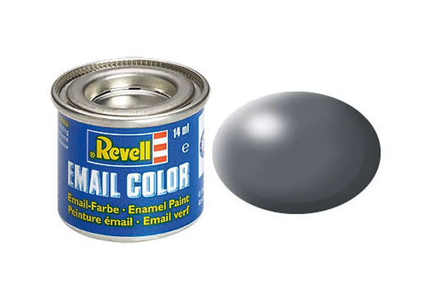 Revell 378 Silk Dark Grey Enamel Paint 14ml image 43218