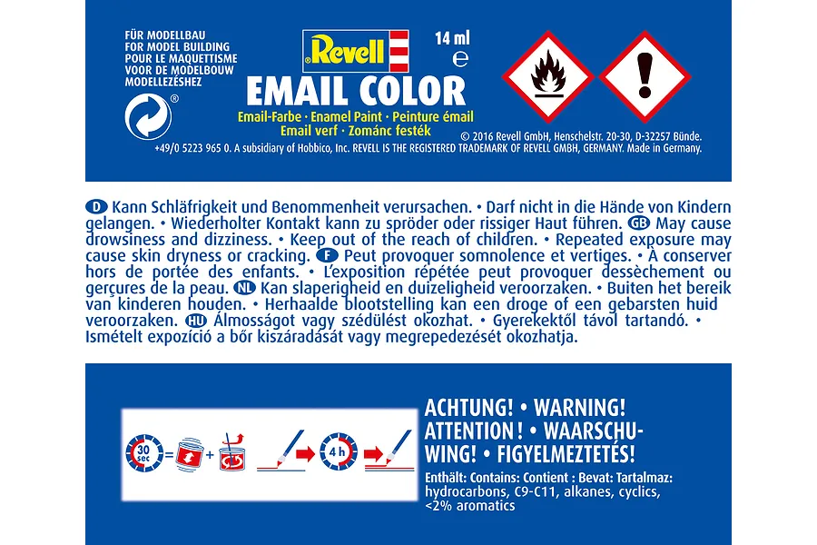 Revell 752 Clear Blue Enamel Paint 14ml image 2