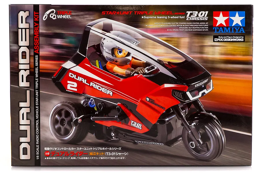 Tamiya 1/8 T3-01 Dual Rider RC Trike Kit image 43249
