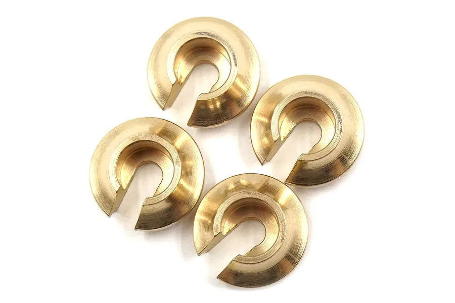 Yeah Racing TRX-4 or TRX-6 High Mass Brass V2 Spring Retainer Set 4Pcs image 43307