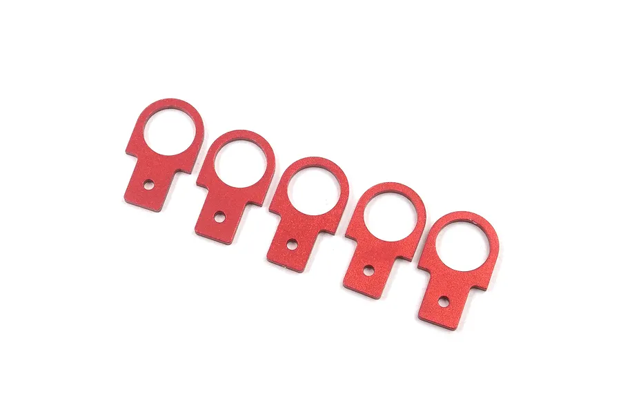 Yeah Racing 1/10 Red Aluminium Tow Hooks Scaled Accessories 5Pcs image 43316