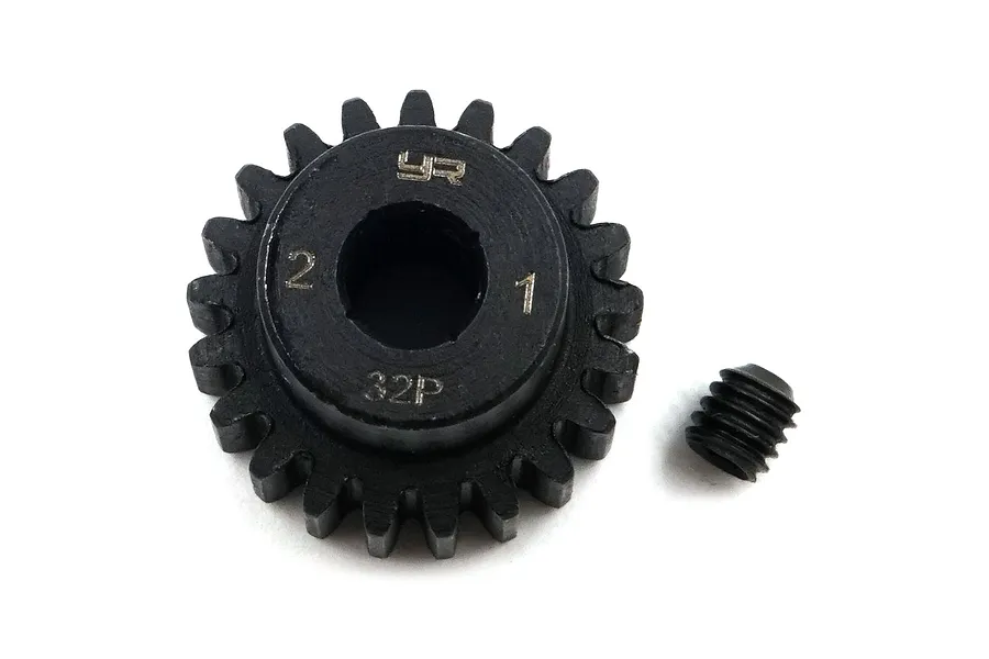 Yeah Racing HD Steel 21T 32dp/0.8Mod Pinion Gear image 43337