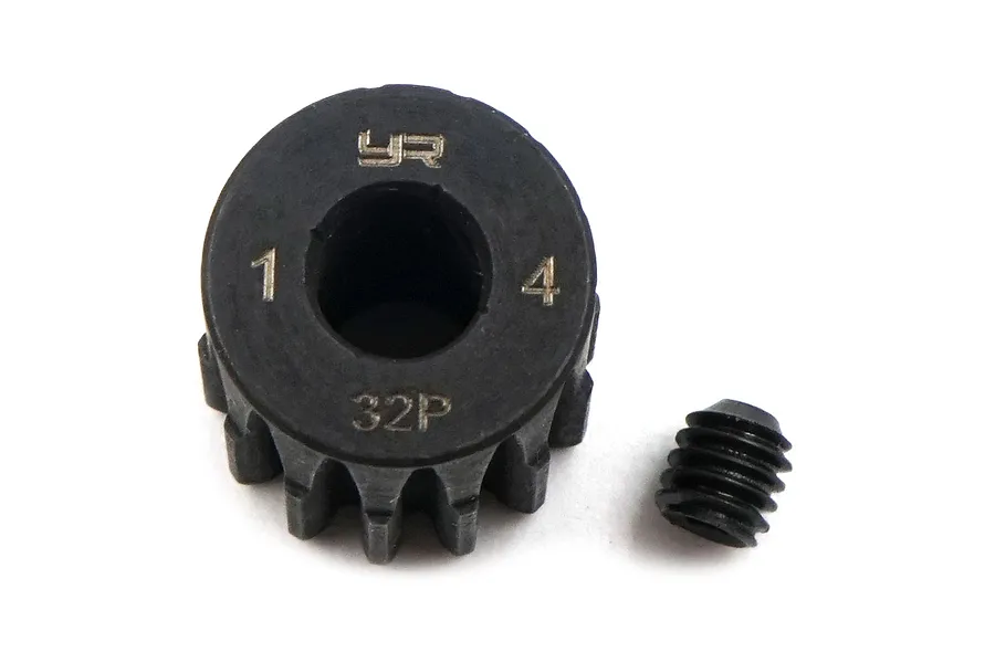 Yeah Racing HD Steel 14T 32dp/0.8Mod Pinion Gear image 43341