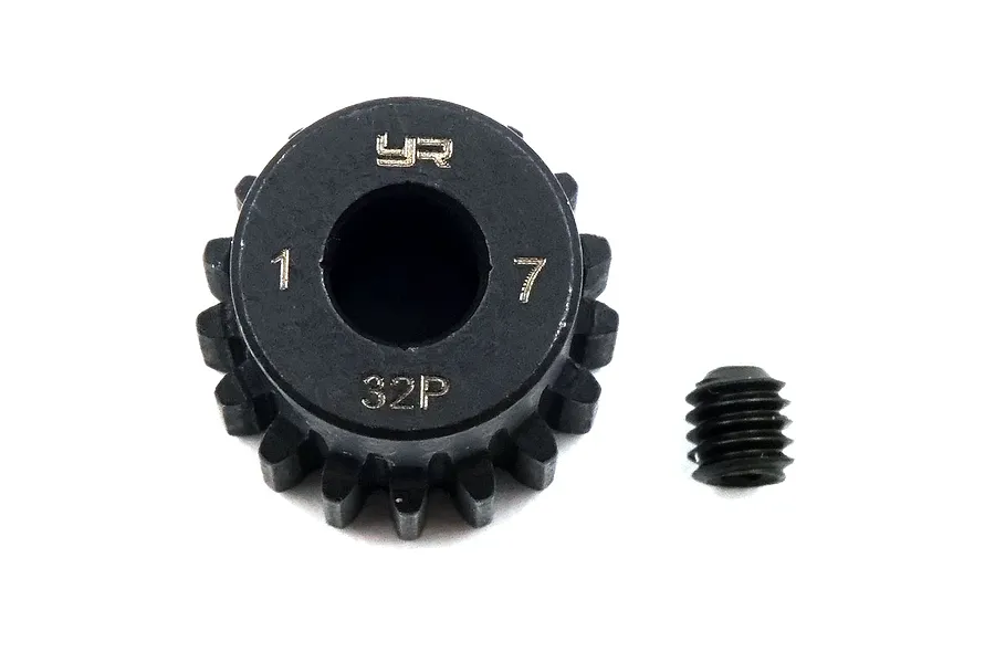 Yeah Racing HD Steel 17T 32dp/0.8Mod Pinion Gear image 43347
