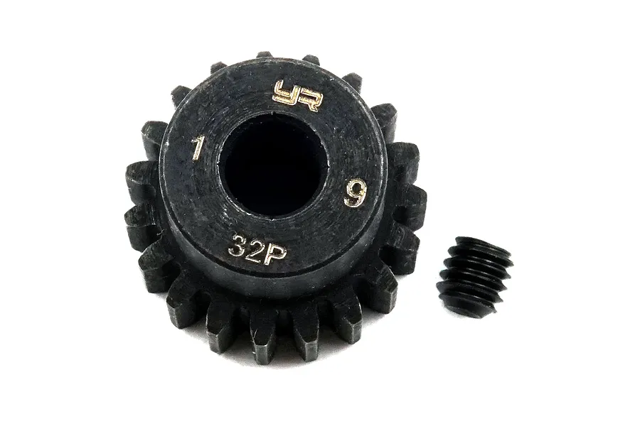 Yeah Racing HD Steel 19T 32dp/0.8Mod Pinion Gear image 43351