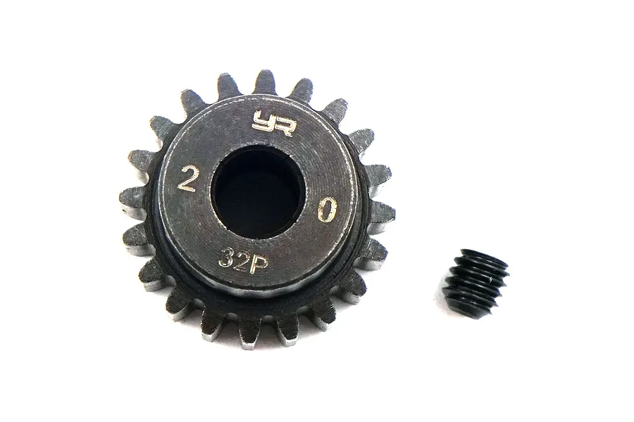 Yeah Racing HD Steel 20T 32dp/0.8Mod Pinion Gear image 43353
