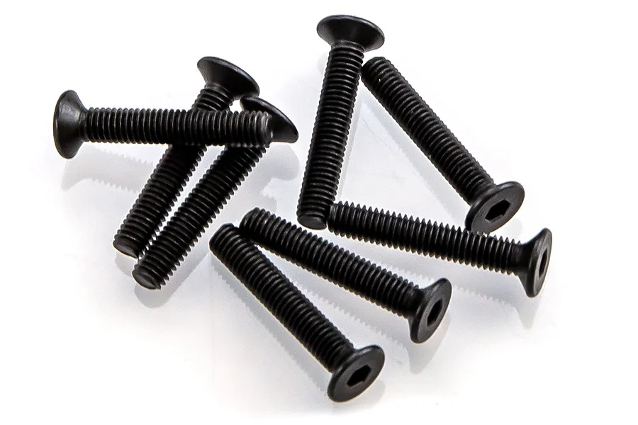 HSP 3x18mm Fine Thread Countersunk Head Screws 8Pcs image 43460