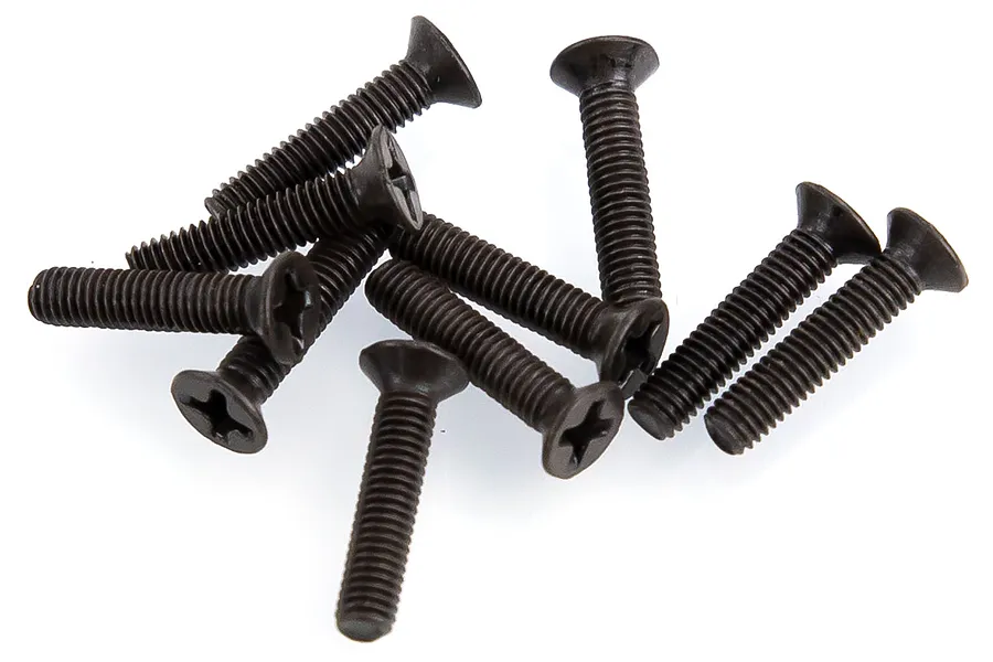 HSP 3x14mm Fine Thread Countersunk Head Screws 10Pcs image 43465