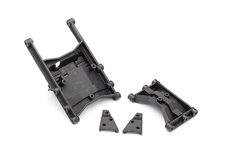 Traxxas TRX-6 Rear Chassis Crossmember Brace, Suspension Mount &amp;amp; Suspension Link Mount Set image 43479