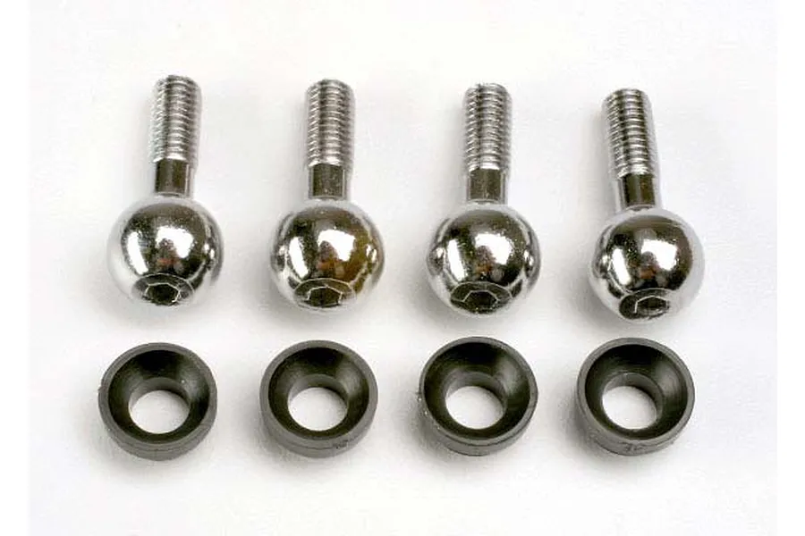 Traxxas Pivot Balls w/ Cap Bushings 4Pcs image 4350