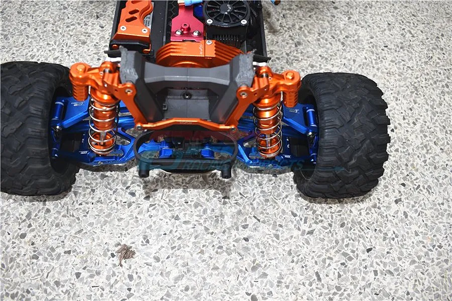 GPM Blue Aluminium Maxx 4S Wide Suspension &amp;amp; Drive Shaft Kit w/ Hardware image 43517