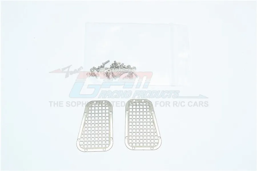 GPM Black Stainless Steel TRX-4 Defender Bonnet Fender Vent Set image 43532