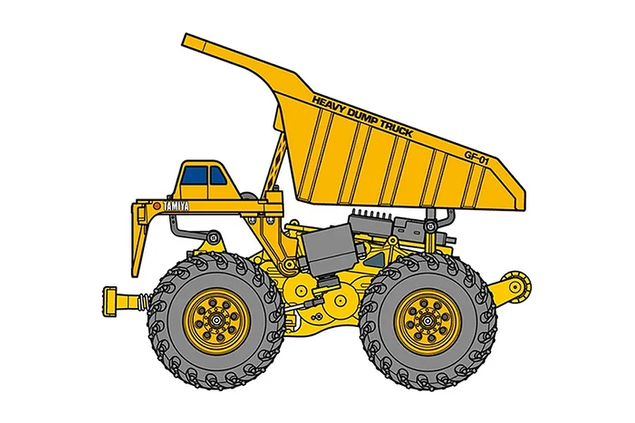 Tamiya GF-01 RC Dump Truck Electric 4WD 1/24 Scale Kit image 43710