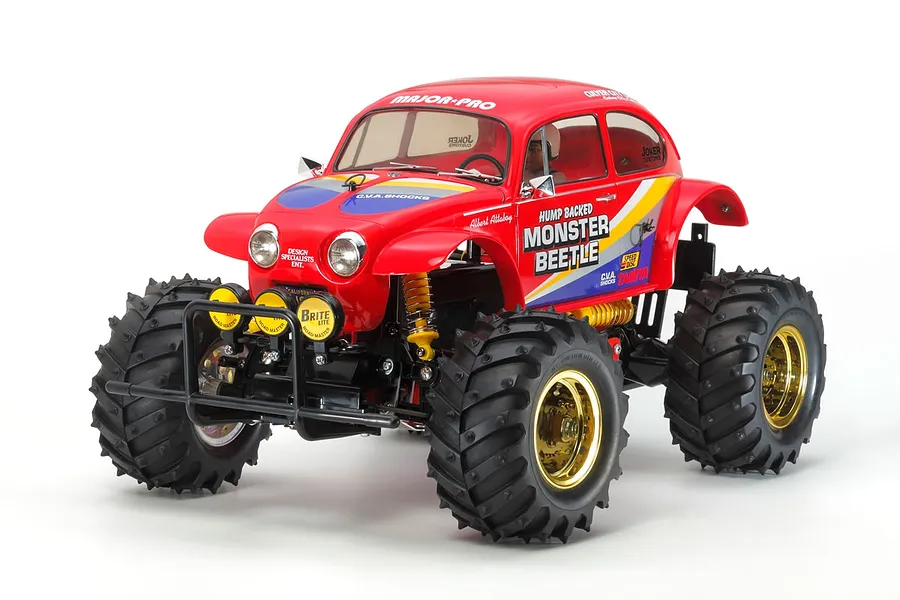 Tamiya Monster Beetle RC Buggy Electric 2WD 1/10 Scale Kit - Red image 43712