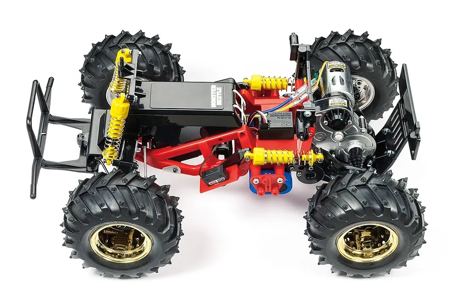 Tamiya Monster Beetle RC Buggy Electric 2WD 1/10 Scale Kit - Red image 43713