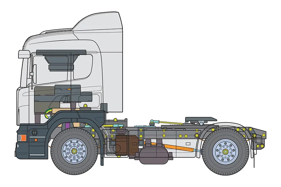 Tamiya Scania R470 Highline RC Truck Electric 2WD 1/14 Scale Kit image 43801