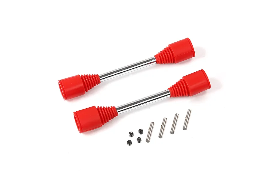 Rovan 9mm Drive Shaft (Replaceable Pins) /w Red Rubber Boots 2Pcs image 43980