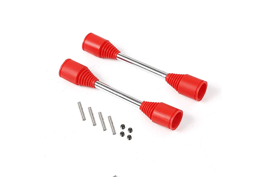 Rovan 9mm Drive Shaft (Replaceable Pins) /w Red Rubber Boots 2Pcs image 43981