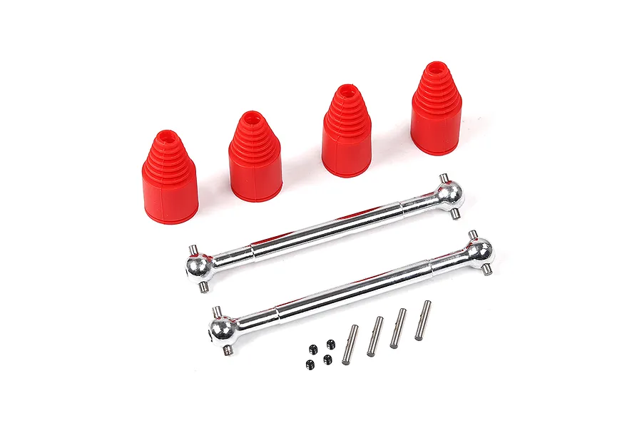 Rovan 9mm Drive Shaft (Replaceable Pins) /w Red Rubber Boots 2Pcs image 43985