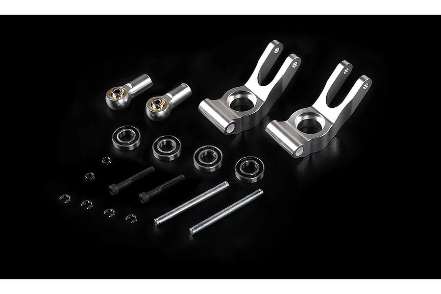 Rovan Baja Silver Aluminium Rear Hub Set image 44031