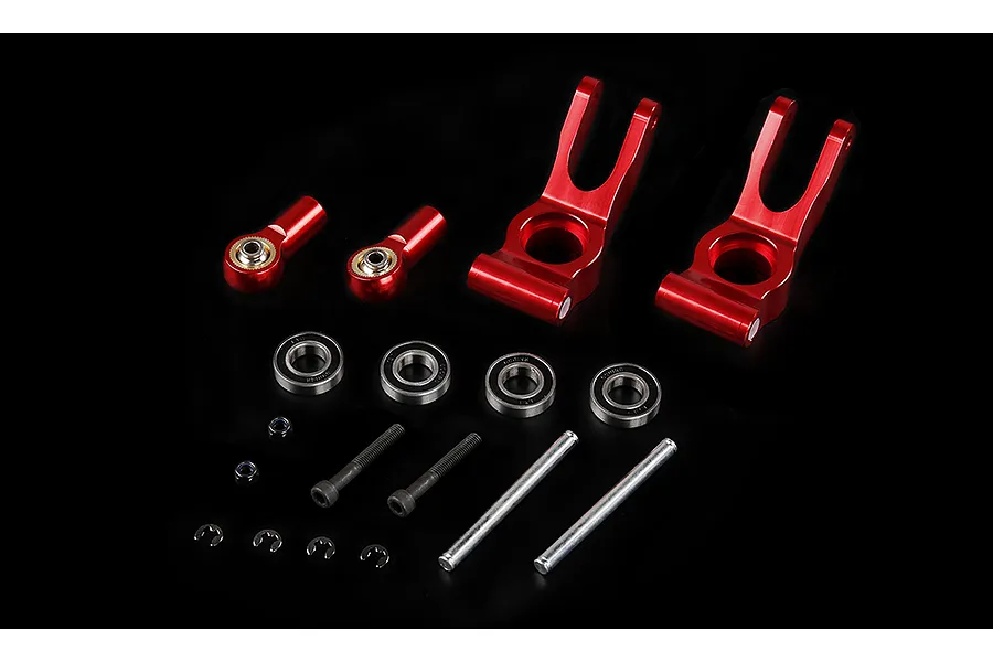 Rovan Baja Orange Aluminium Rear Hub Set image 44032