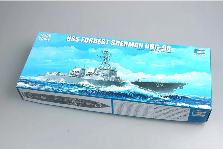 Trumpeter 1/350 USS Forrest Sherman DDG-98 Guided Missile Destroyer Plastic Model Kit image 44097