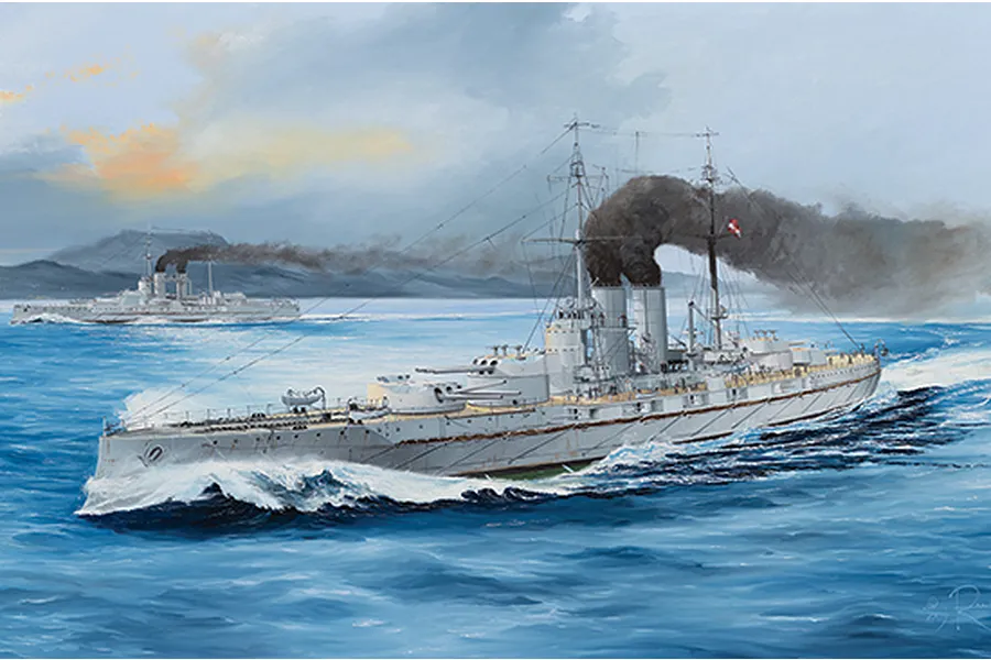 Trumpeter 1/350 Seiner Majestät Schiff (SMS) Viribus Unitis Battleship Plastic Model Kit image 44104