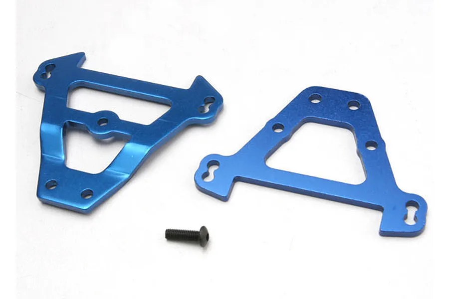 Traxxas Blue Aluminium Front &amp;amp; Rear Bulkhead Set image 4412