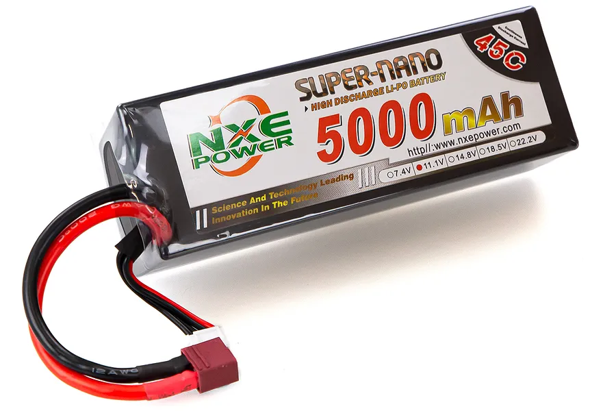 NXE 11.1v 5000mAh 45C Hard Case LiPo Battery image 44131