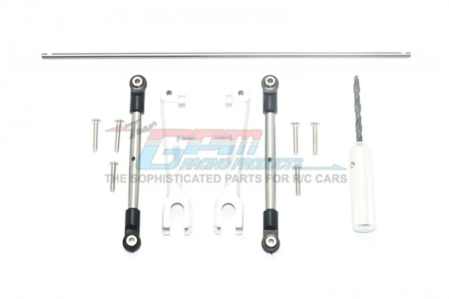 GPM UDR Silver Aluminium Sway Bars w/ Stainless Steel Turnbuckles image 44157