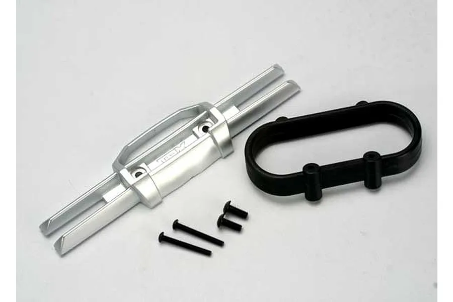 Traxxas Silver Rear Bumper w/ Mount &amp;amp; Screws image 4422