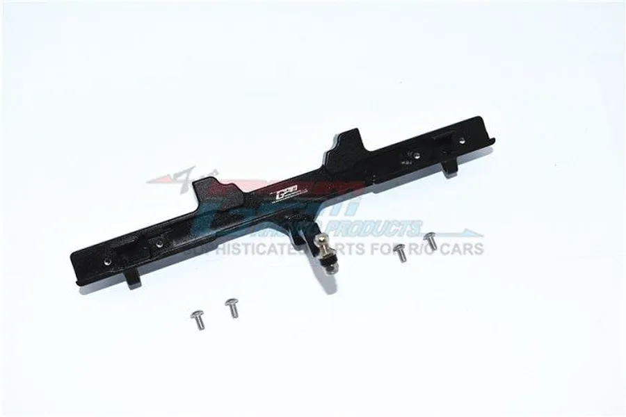 GPM Black Aluminium TRX-4 &amp;amp; TRX-6 Mercedes Benz Rear Bumper w/ Drop Hitch image 44211