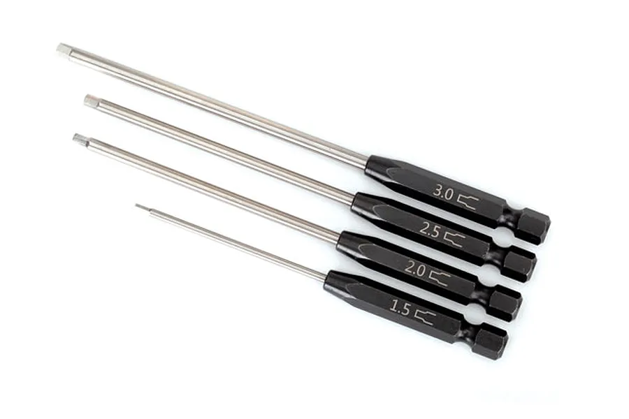Traxxas 1/4&amp;quot; Drive 1.5, 2.0, 2.5, 3.0mm Speed Tip Hex Driver Set 4Pcs image 44267