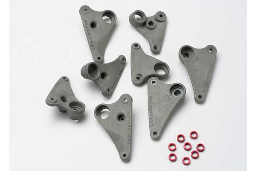 Traxxas Progressive Rocker Arm Set 2 (90-T) w/ Red Aluminium Spacers image 4436