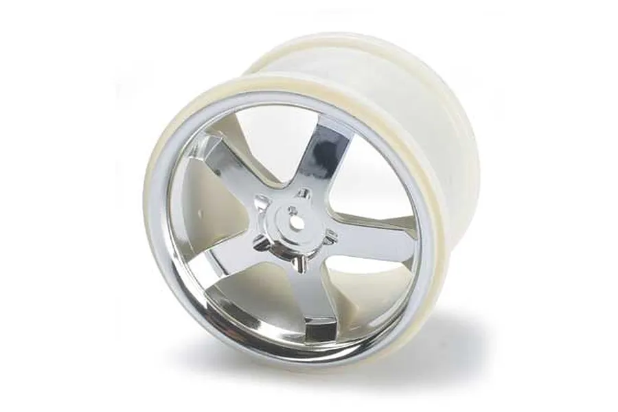Traxxas 3.8&amp;quot; Hurricane Chrome Rims 2Pcs image 4440