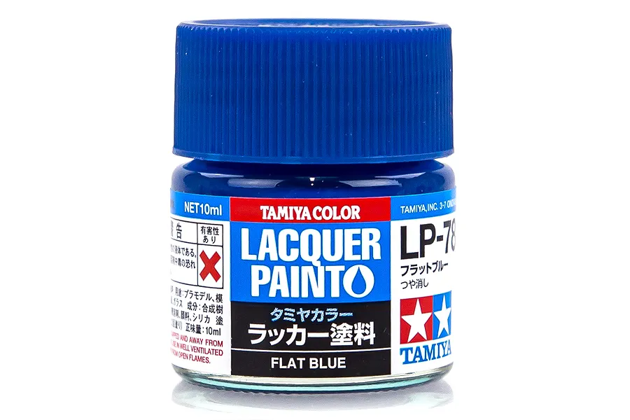 Tamiya LP-78 Flat Blue Lacquer Paint 10ml image 44423