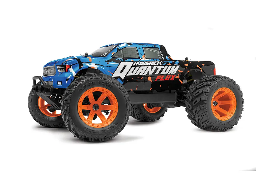 Maverick Quantum MT Flux RC Truck Electric Brushless 4WD 1/10 Scale RTR - Orange/Blue image 44432