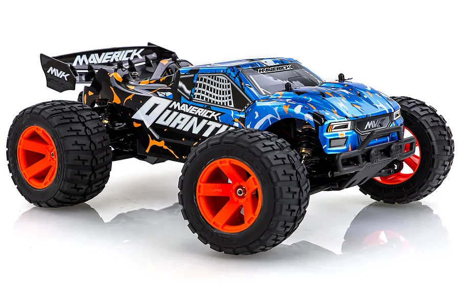 Maverick Quantum XT Flux RC Truggy Electric Brushless 4WD 1/10 Scale RTR - Blue/Orange image 44465