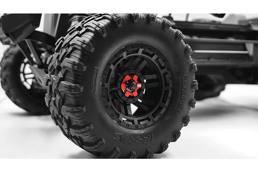 Yeah Racing Black 7075 Aluminium Maxx 4S 17mm Wheel Hex Set image 44494