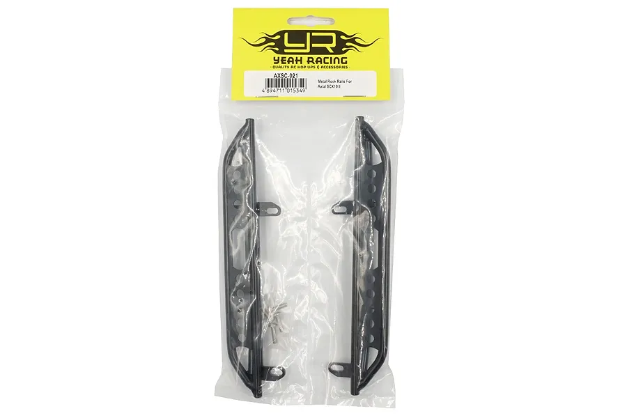 Yeah Racing Black Steel SCX10 III Side Step Rock Rails 2Pcs image 2