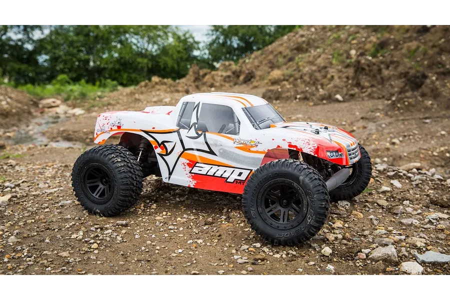 ECX AMP MT RC Monster Truck Electric 2WD 1/10 Scale RTR - Orange image 44656