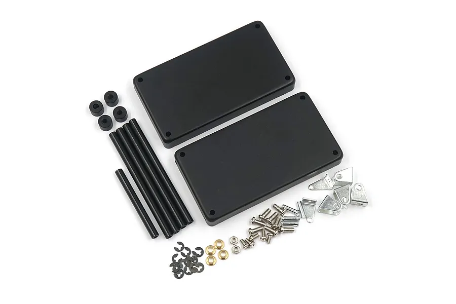 Yeah Racing Black 1/10 Metal 2 Tiered Rolling Workshop Cart Kit image 44661