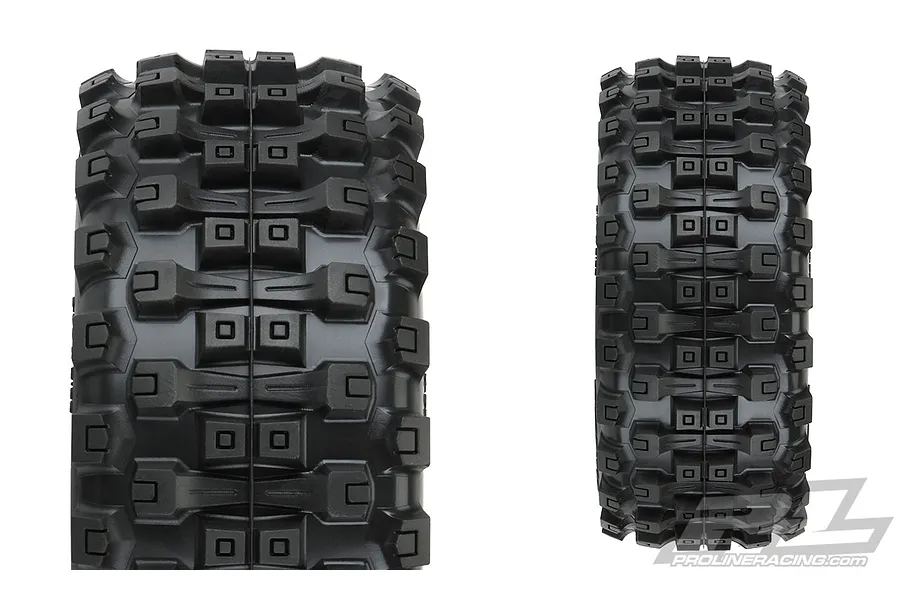 Pro-Line 2.8&amp;quot; Badlands MX28 HP Belted Tyres on Black Raid Rims - Glued Wheels 2Pcs image 44712