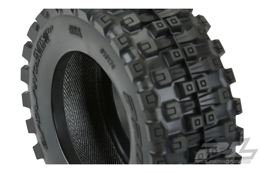 Pro-Line 2.8&amp;quot; Badlands MX28 HP Belted Tyres on Black Raid Rims - Glued Wheels 2Pcs image 44714