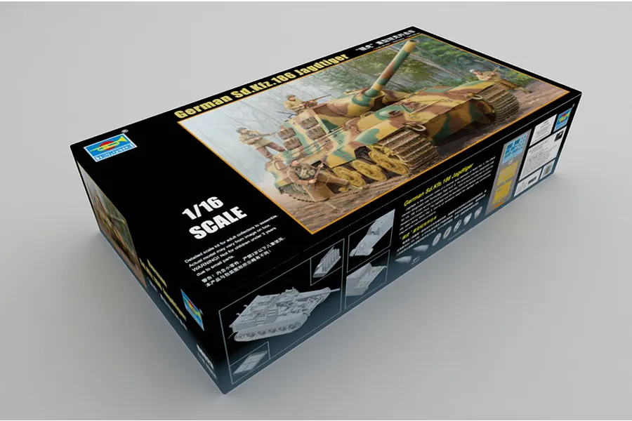 Trumpeter 1/16 German Sd.Kfz.186 Jagdtiger Tank Scaled Plastic Model Kit image 44761