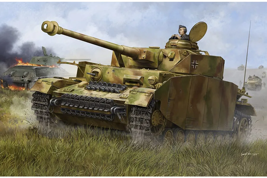 Trumpeter 1/16 German Pzkpfw IV Ausf.H Medium Tank Scaled Plastic Model Kit image 44782