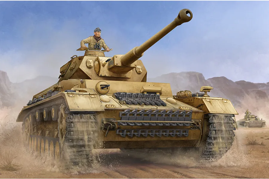 Trumpeter 1/16 German Pzkpfw IV Ausf.F2 Medium Tank Scaled Plastic Model Kit image 44789